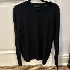 Vince Men’s Wool-Cashmere Blend Crewneck Sweater- Small- Black